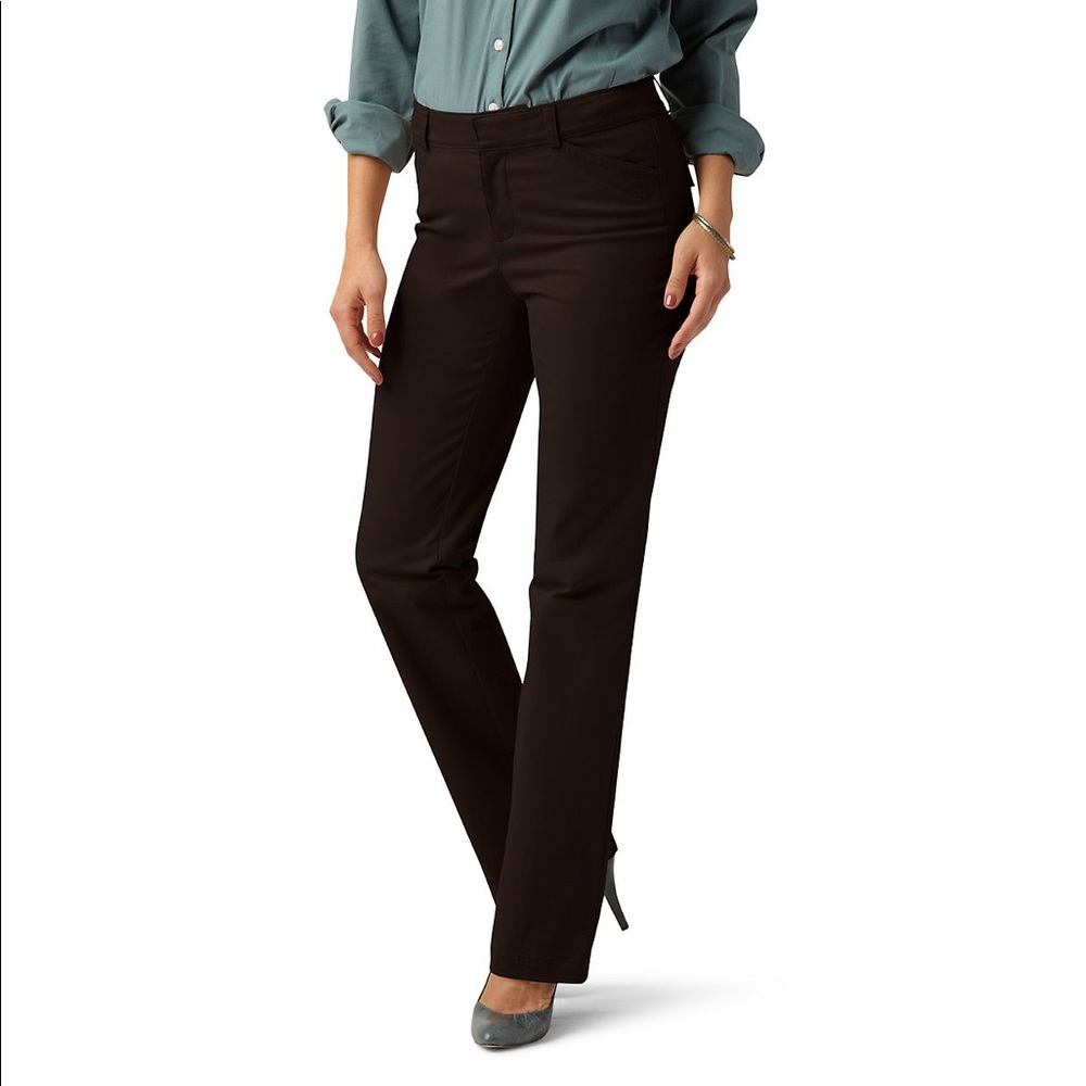 DOCKERS Hello Smooth Straight-Leg Khaki Pants, Coffee Color, 4P M, NWOT